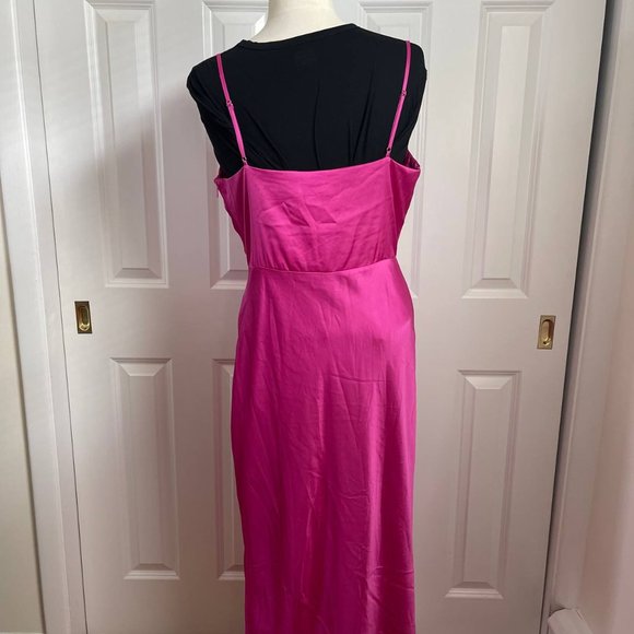 Adelyn Rae Faith Front Slit Slip Dress - Picture 4 of 6